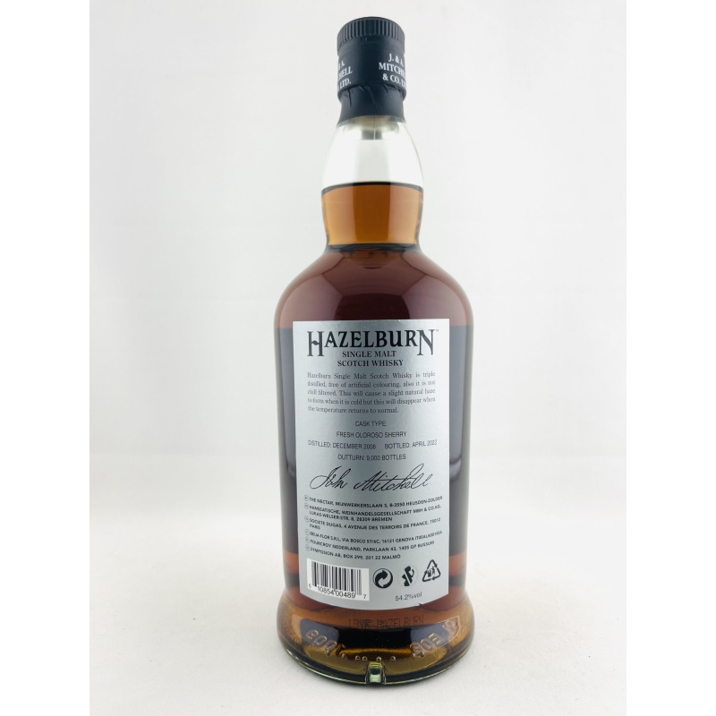 Hazelburn 2006 15 Year Old Oloroso Cask