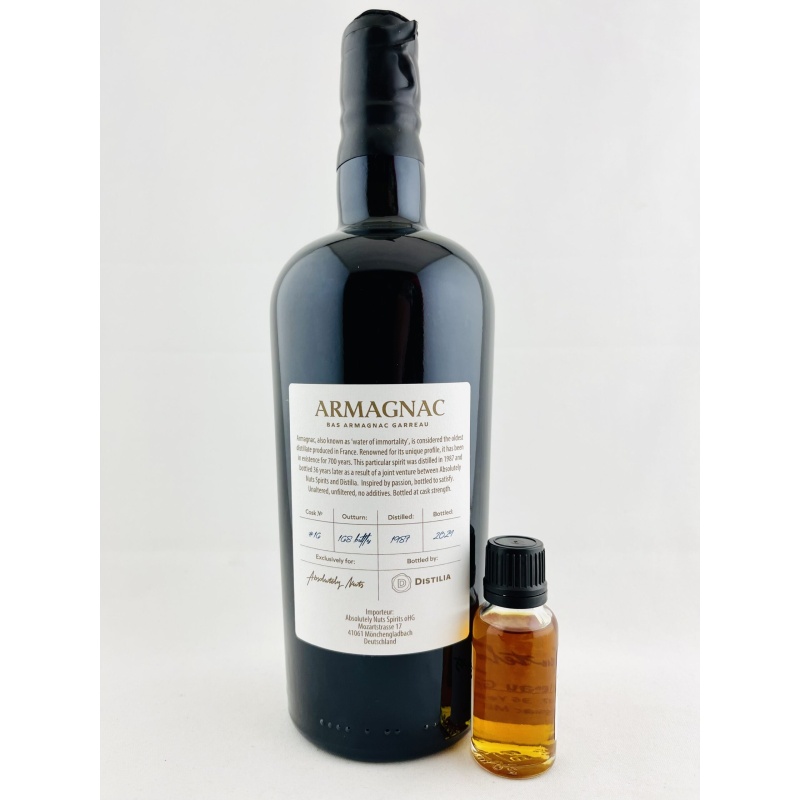 Bas Armagnac Garreau Millésime 1987 36 Year Old Cask Strength + 2cl Sample